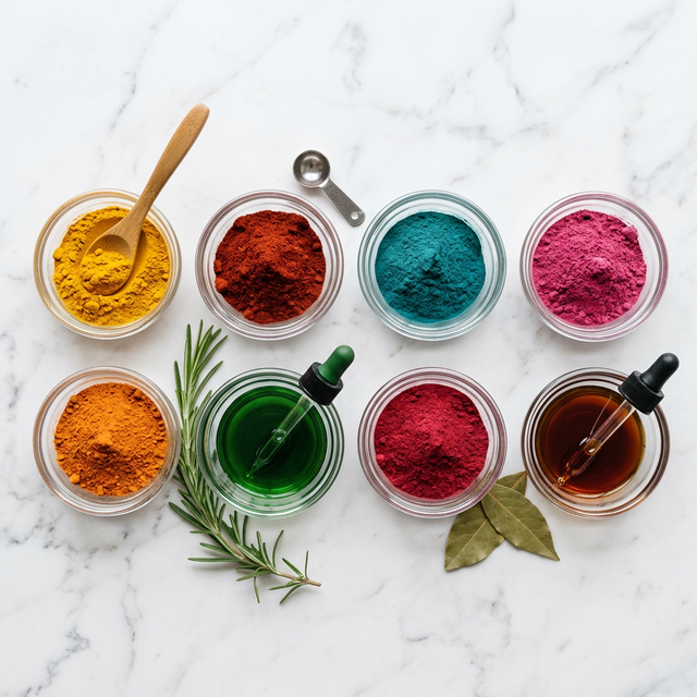 Natural food color powders and extracts